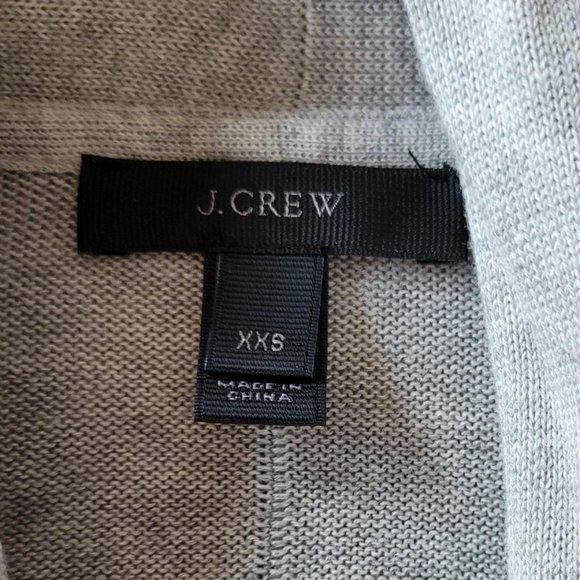 J. Crew Grey Lightweight Long Cardigan (XXS) - Picture 7 of 10